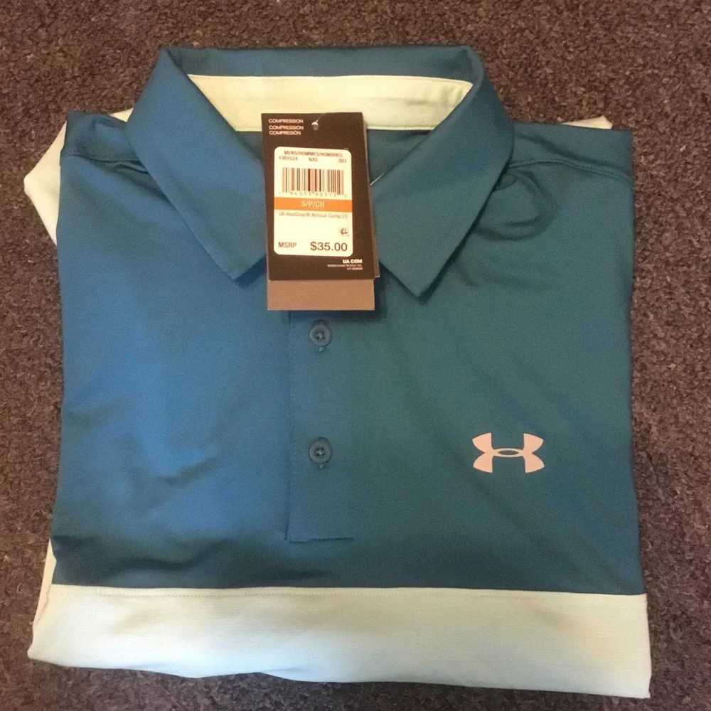 Under Armour Men's Teal Polo Shirt
